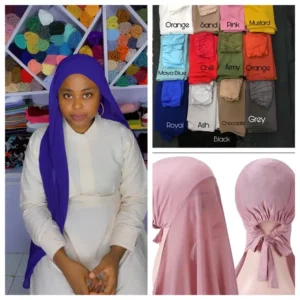 PLAIN CHIFFON AND TIEBACK CAP - Image 5