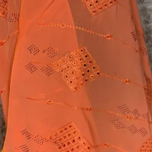 EMBROIDERY STONE CHIFFON VEIL DESIGN 4 - Image 3