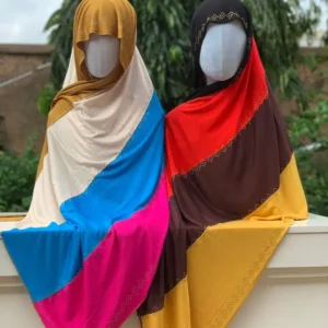 MULTI COLORED JERSEY VEIL - Image 3