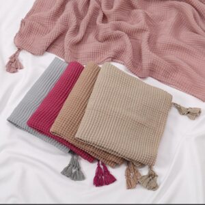 BOXED DESIGN COTTON VEIL - Image 3