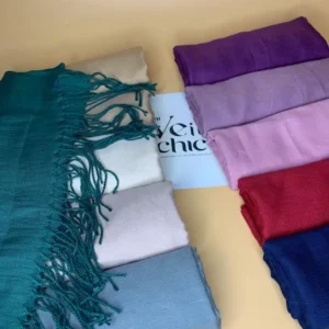 PLAIN LIGHT CASHMERE VEIL - Image 3