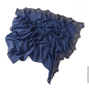 STONE SQUARE CHIFFON SCARF - Image 4
