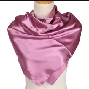 PLAIN SILK SCARF - Image 4