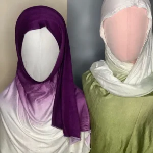 TWO TONE JERSEY VEIL - Image 2