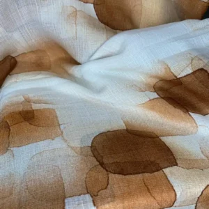 ABSTRACT COTTON LINEN VEIL DESIGN 3 - Image 3