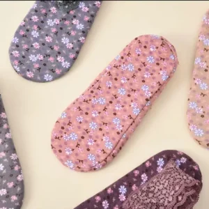 FLORAL COTTON LACE EDGE SOCK - Image 3