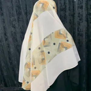 STONED PLAIN AND PRINT VEIL DESIGN 3 - Image 3